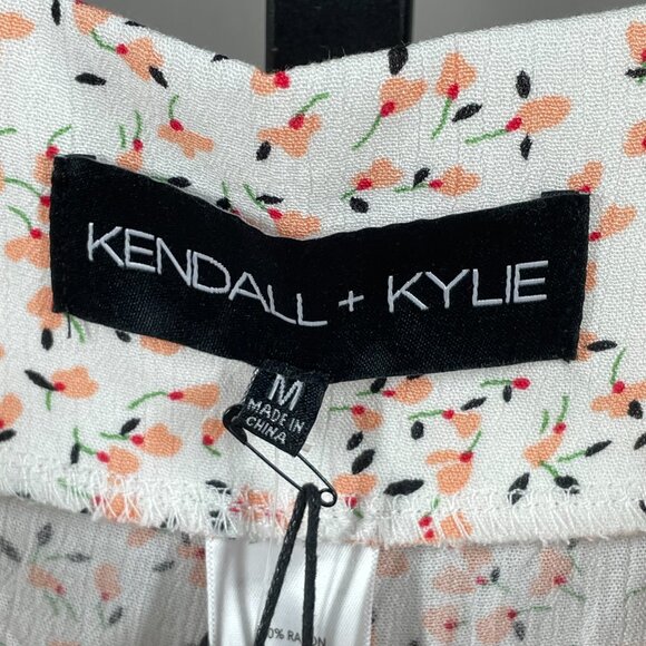 NEW Kendall & Kylie Pants Womens Medium pink floral wide leg cottage - Picture 4 of 10
